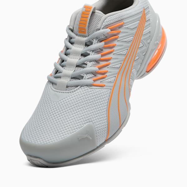 Zapatos para correr para hombre Enzo Wide, Cool Light Gray-Orange Glow, extralarge